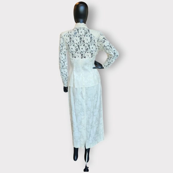 Vintage Jessica McClintock Courthouse Wedding Jacket/Skirt - Picture 14 of 15